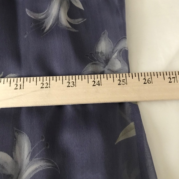 CHARTER CLUB Floral Maxi Dress Purple Sheer Short Sleeve Women’s Plus Size 20 2X - Picture 12 of 16